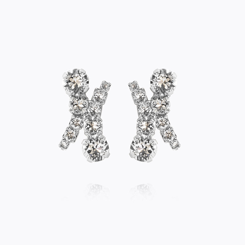 Caroline Svedbom - Halo Earrings Crystal Rhodium