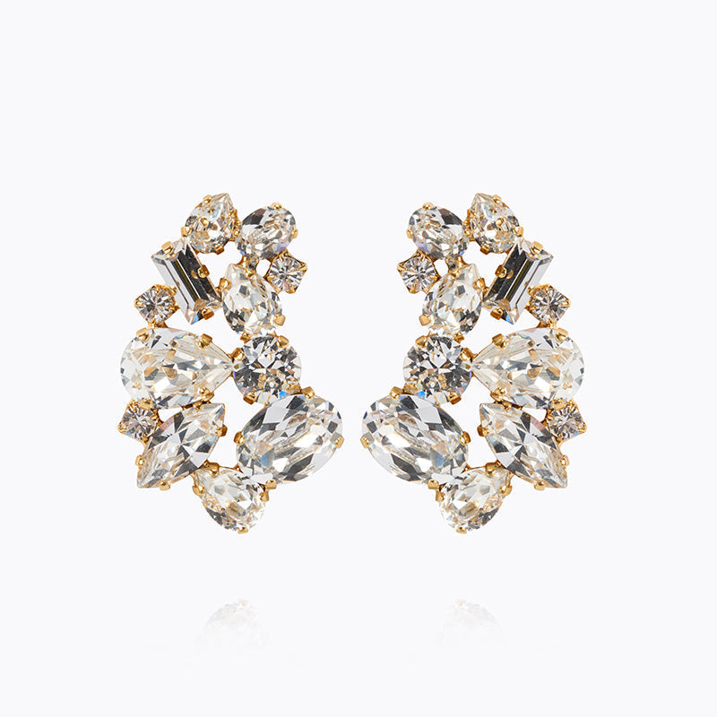 Caroline Svedbom - Isolina Earrings Crystal Gold
