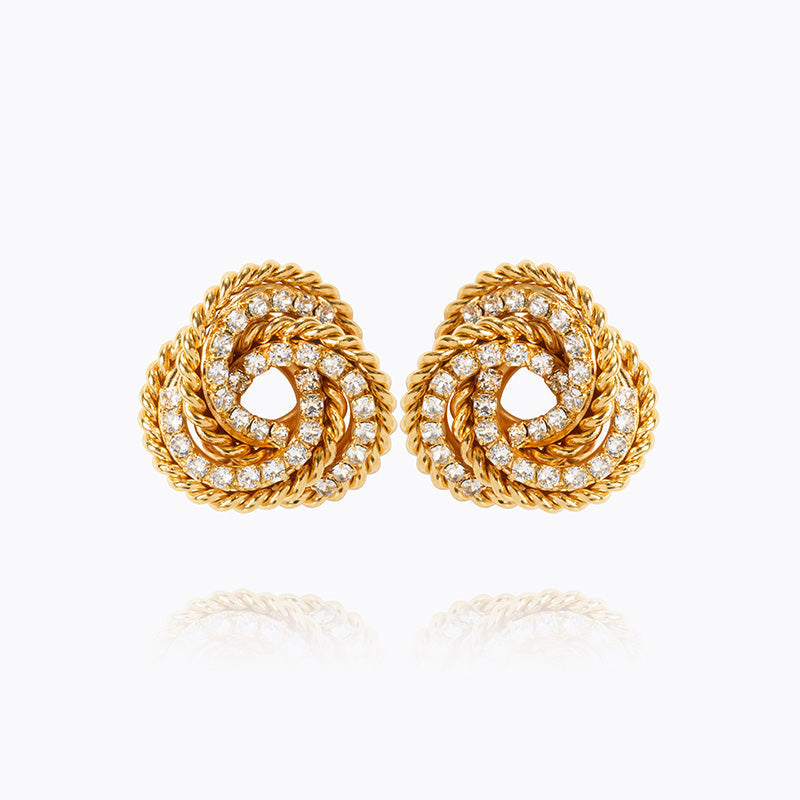 Caroline Svedbom - Juliette Earrings Crystal Gold