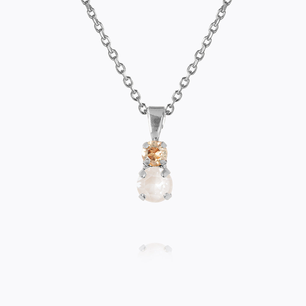 Caroline Svedbom - Leah Necklace Electric White Combo Rhodium