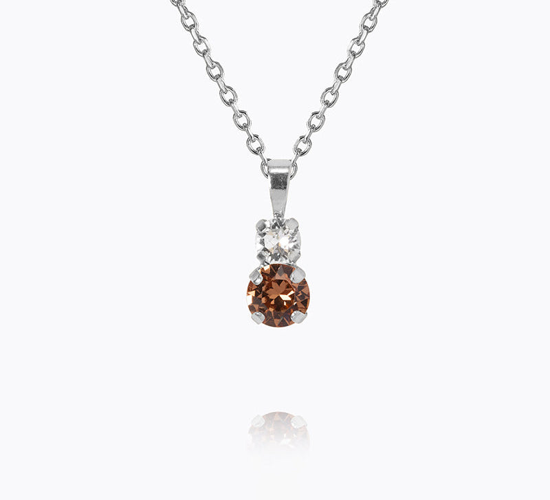 Caroline Svedbom - Leah Necklace Rec Topaz Combo Rhodium