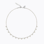 Caroline Svedbom - Lily Necklace Pearl Rhodium