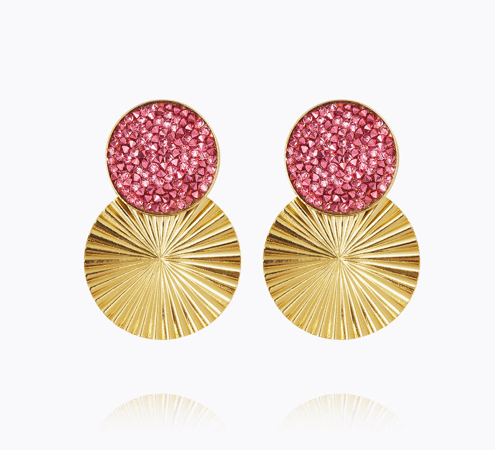 Caroline Svedbom - Lizzy Earrings Cal Pink Gold