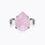 Caroline Svedbom - Mini Drop Ring Soft Pink Rhodium