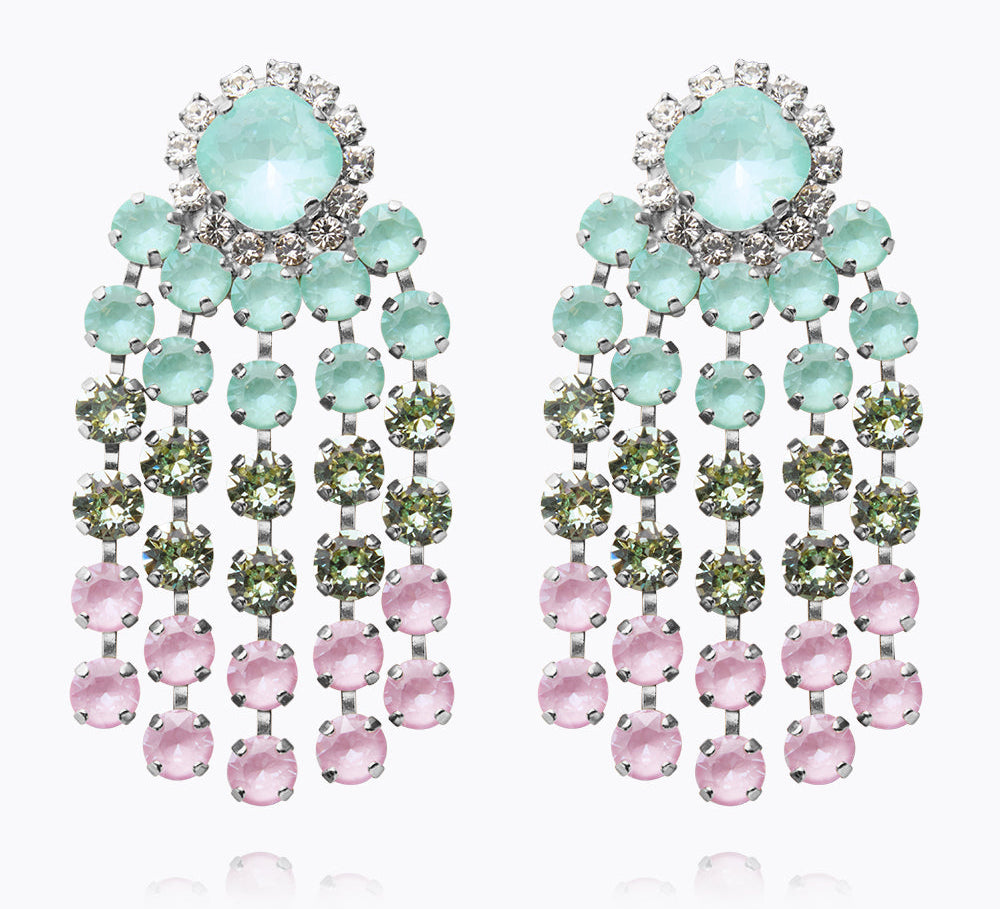 Caroline Svedbom - Rafaela Earrings Soft Pastel Combo Rhodium