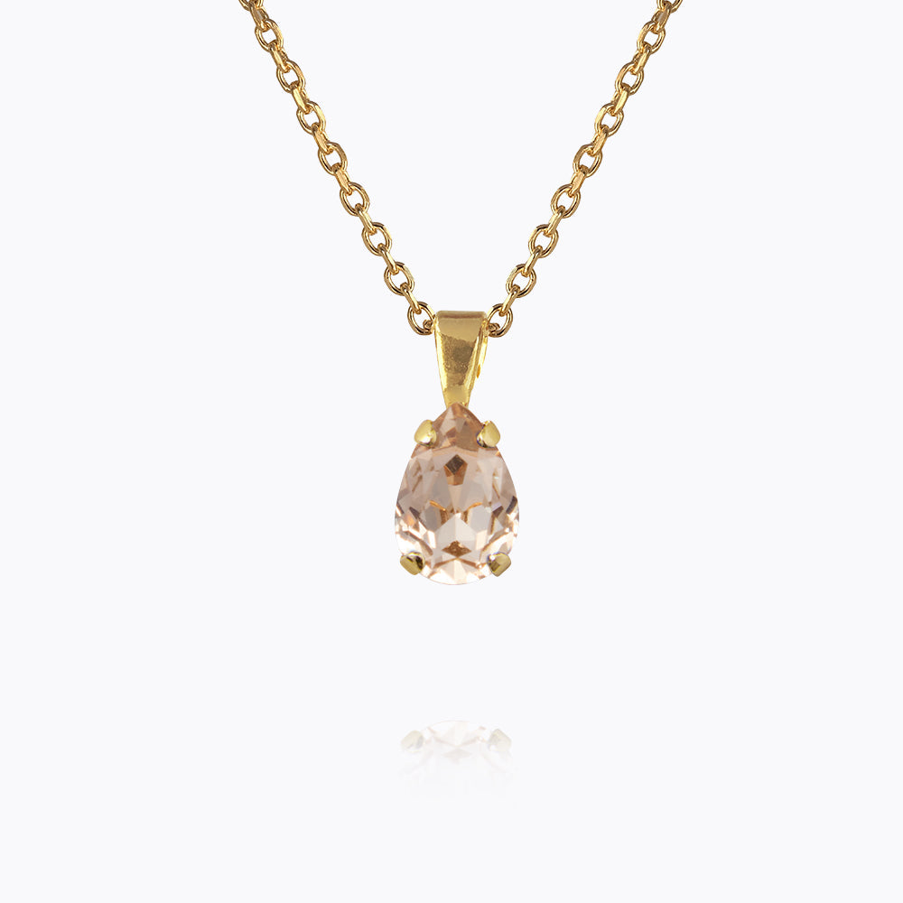 Caroline Svedbom - Petite Drop Necklace Light Silk Gold