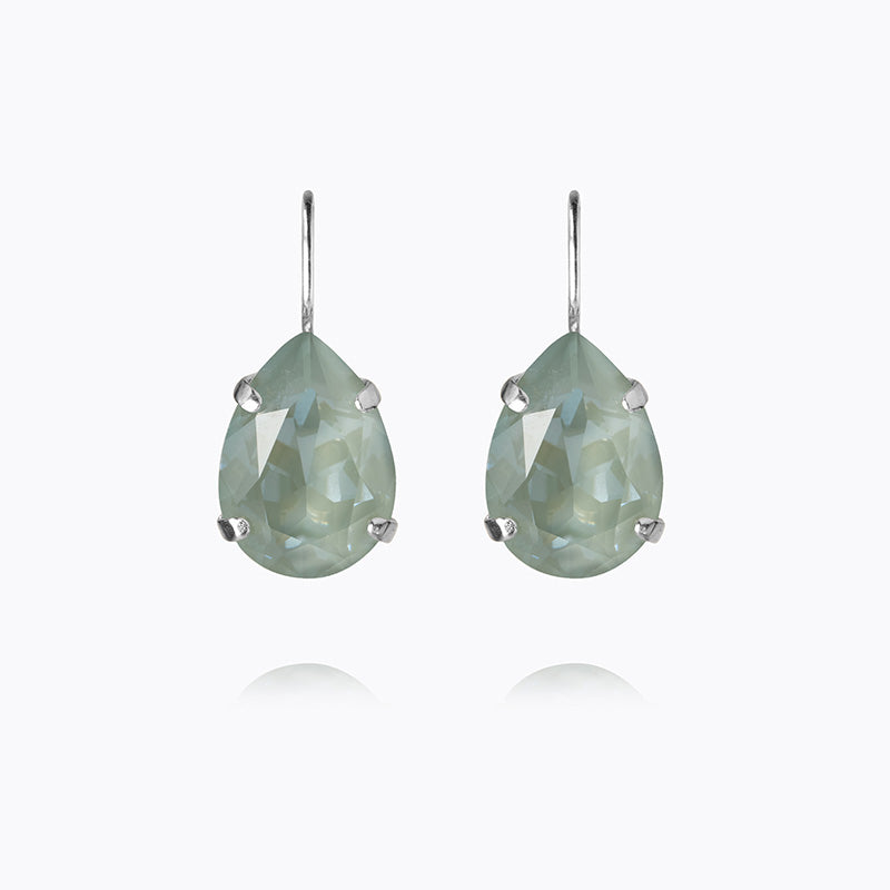 Caroline Svedbom - Mini Drop Clasp Earrings Agave Ignite Rhodium