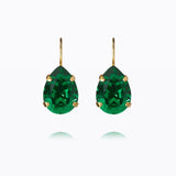 Caroline Svedbom - Mini Drop Clasp Earrings Majestic Green Gold