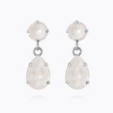 Caroline Svedbom - Mini Drop Earrings Electric White Rhodium