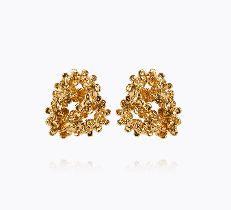 Caroline Svedbom - Mini Gemma Earrings Gold Gold