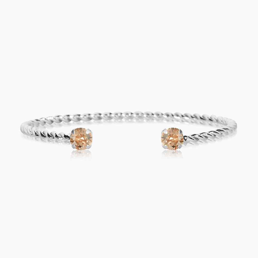 Caroline Svedbom - Mini Twisted Bracelet Golden Shadow Rhodium