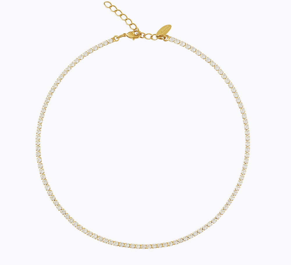 Caroline Svedbom - Mini Zara Necklace Crystal Gold