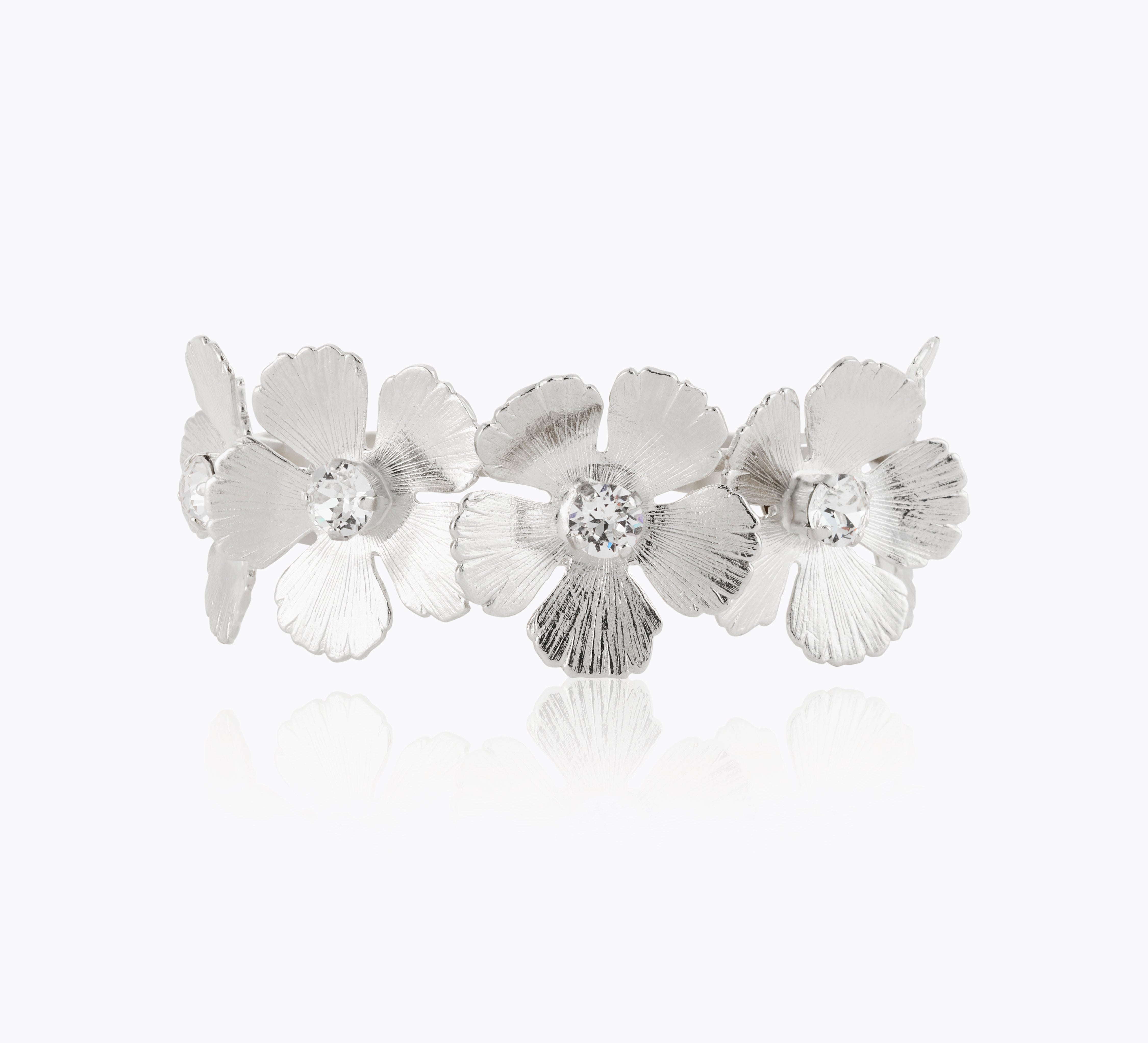 Caroline Svedbom - Mini Anemone Bangle Crystal Rhodium
