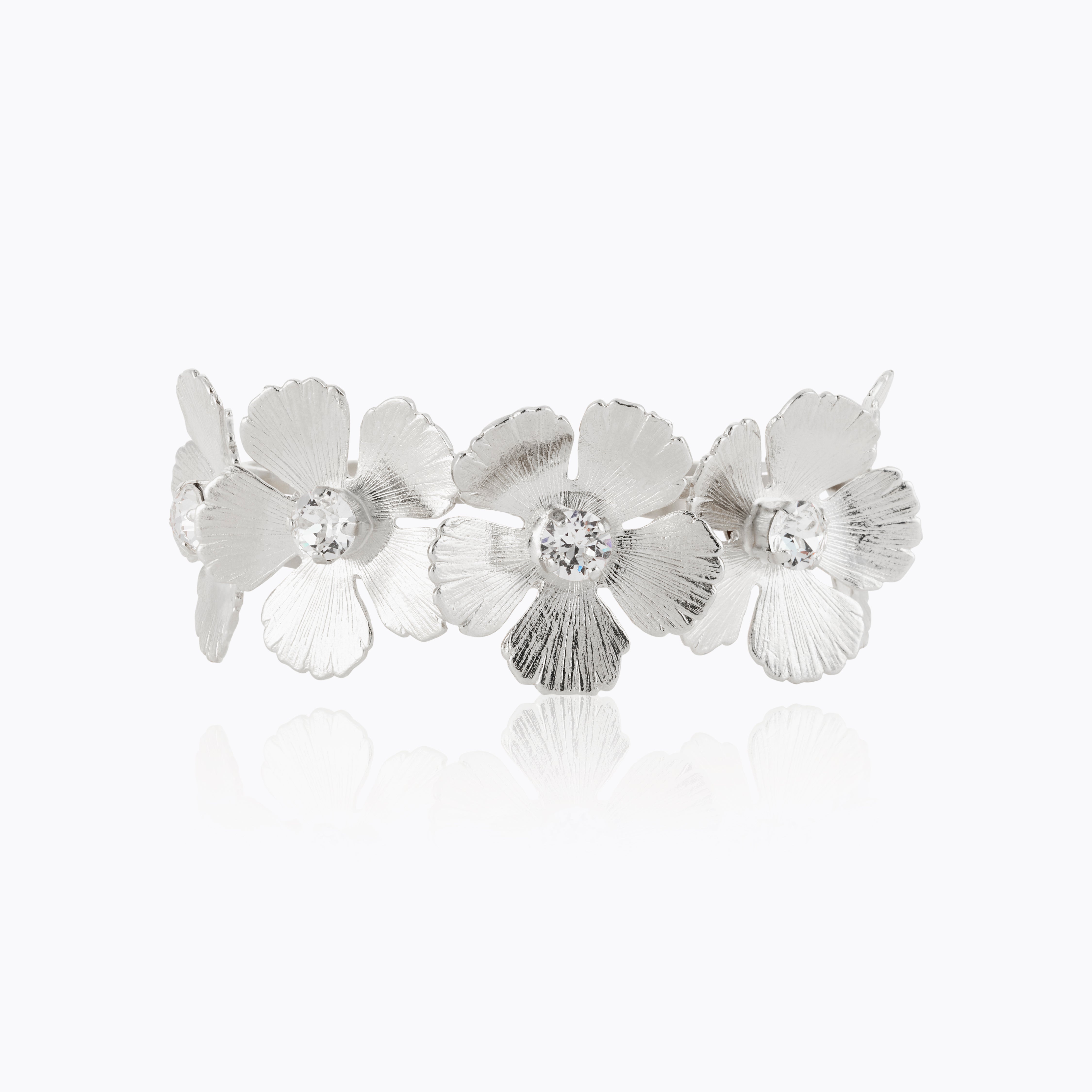 Caroline Svedbom - Mini Anemone Bangle Crystal Rhodium