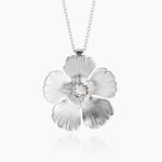 Caroline Svedbom - Mini Anemone Necklace Crystal Rhodium