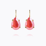 Caroline Svedbom - Mini Drop Clasp Earrings Light Coral Gold