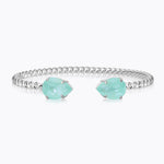 Caroline Svedbom - Mini Drop Bracelet Soft Mint Rhodium