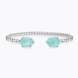 Caroline Svedbom - Mini Drop Bracelet Soft Mint Rhodium