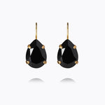 Caroline Svedbom - Mini Drop Clasp Earrings Jet Gold