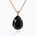 Caroline Svedbom - Mini Drop Necklace Jet Gold