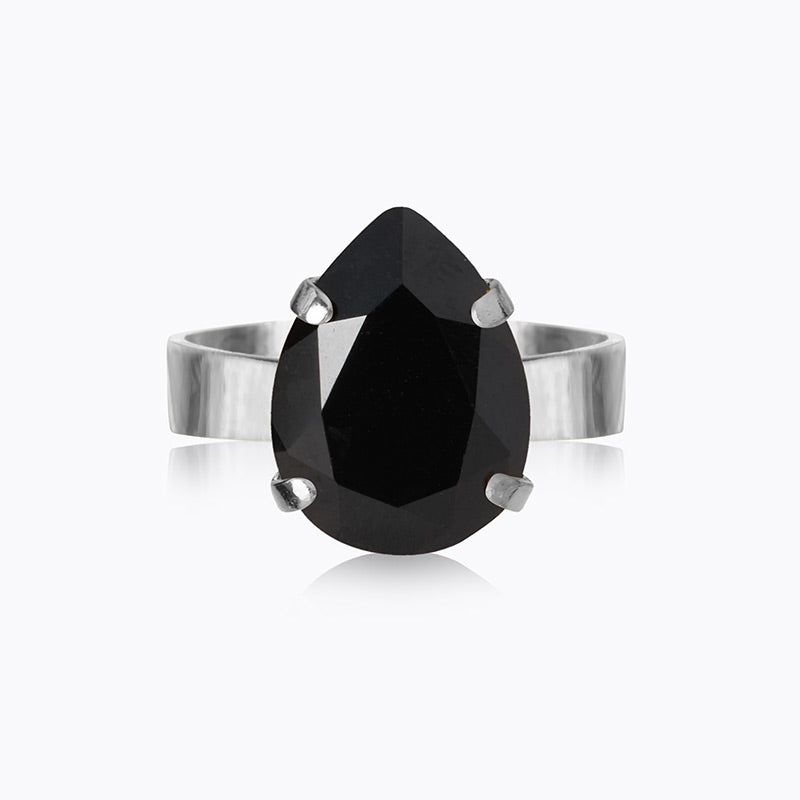 Caroline Svedbom - Mini Drop Ring Jet Rhodium