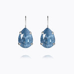 Caroline Svedbom - Mini Drop Clasp Earrings Denim Ignite Rhodium