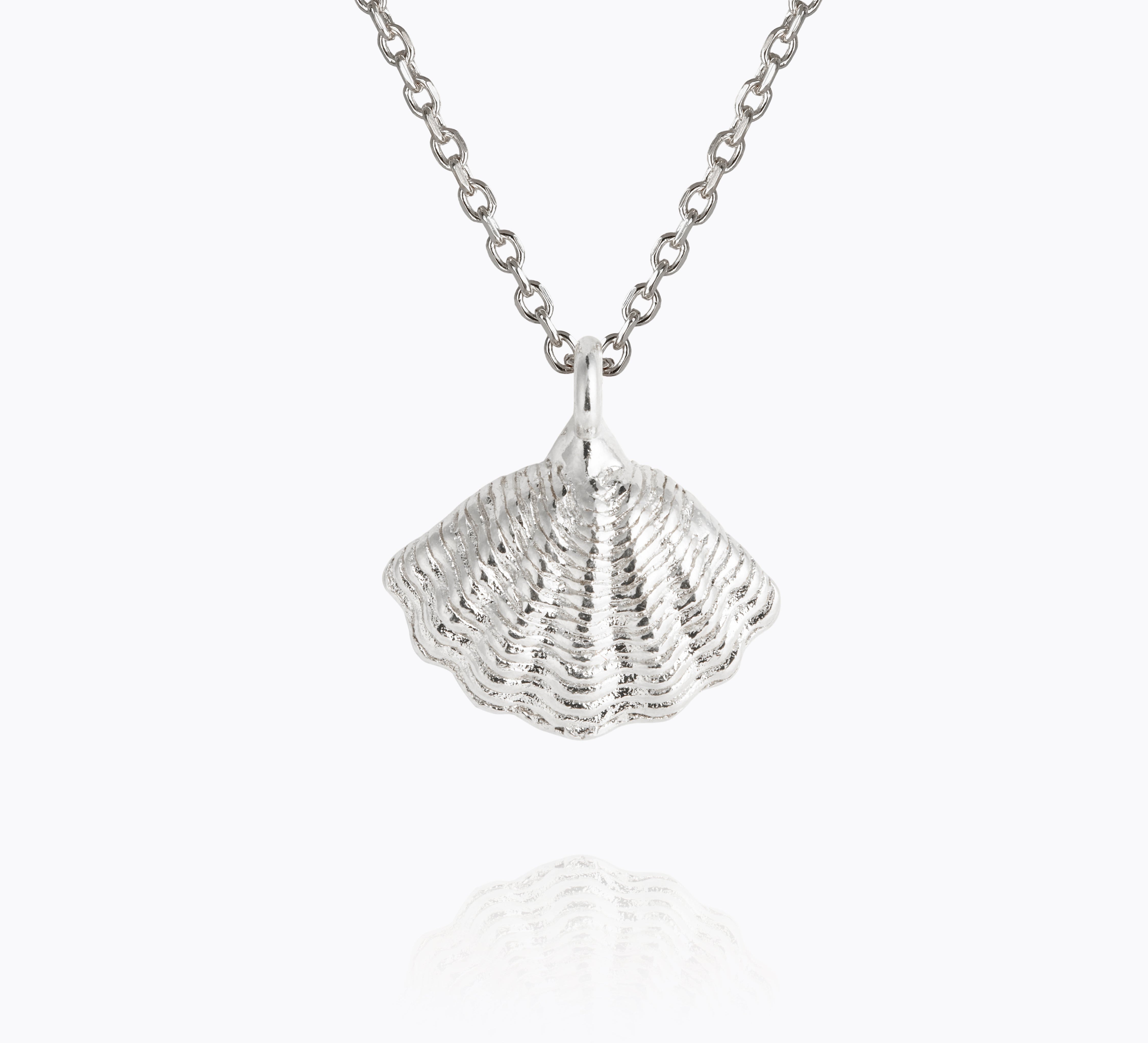Caroline Svedbom - Mira Shell Necklace Rhodium Rhodium