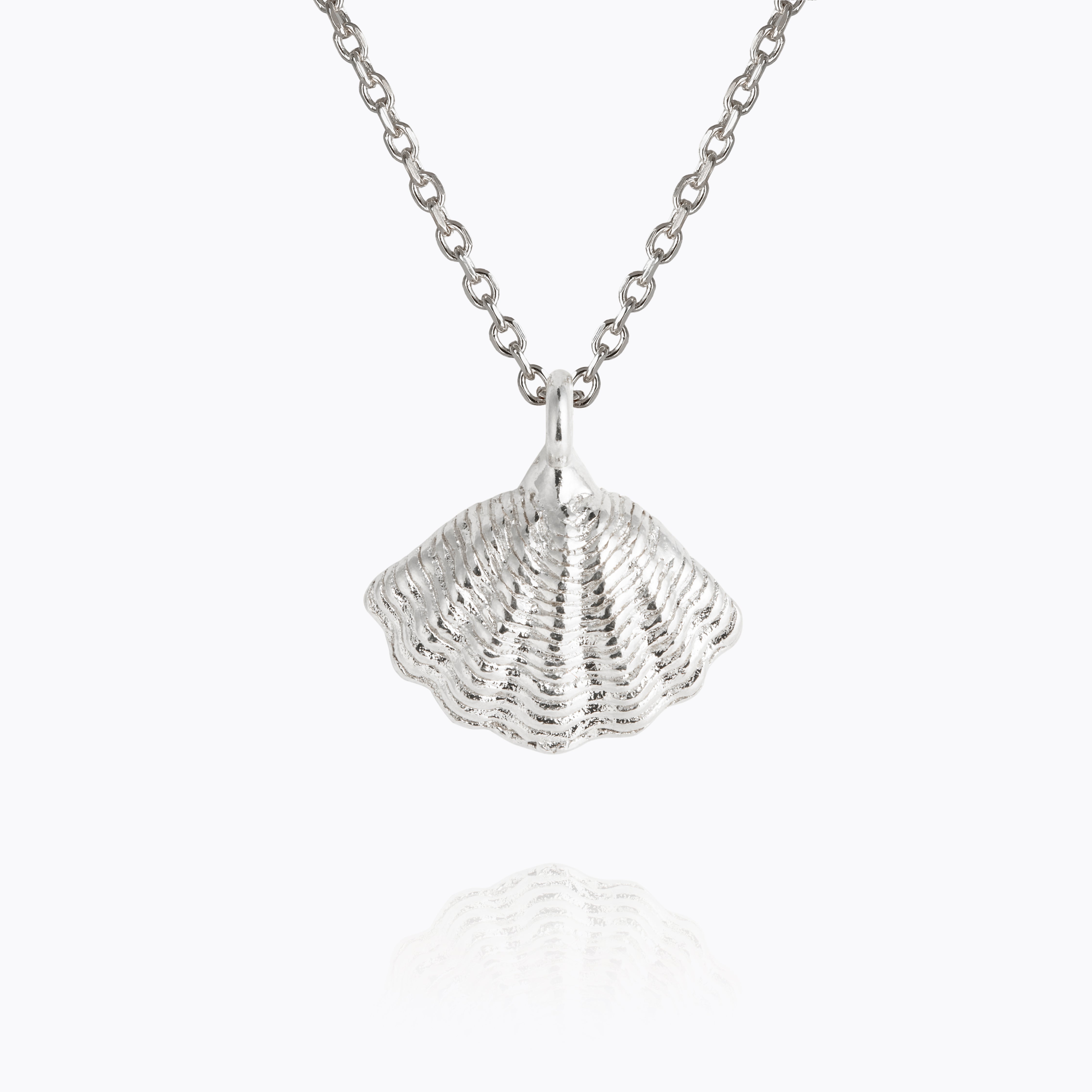 Caroline Svedbom - Mira Shell Necklace Rhodium Rhodium