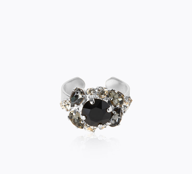 Caroline Svedbom - Molly Ring Jet Combo Rhodium