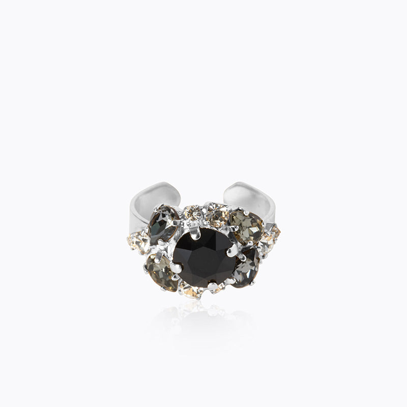Caroline Svedbom - Molly Ring Jet Combo Rhodium