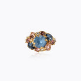 Caroline Svedbom - Molly Ring Smoked Blue Combo Gold