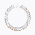 Caroline Svedbom - Elora Necklace Electric White Combo Rhodium