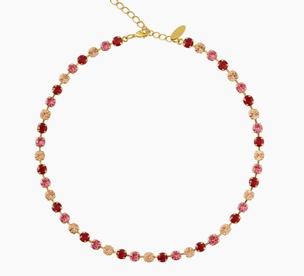 Caroline Svedbom - Nicola Necklace Scarlet Combo Gold