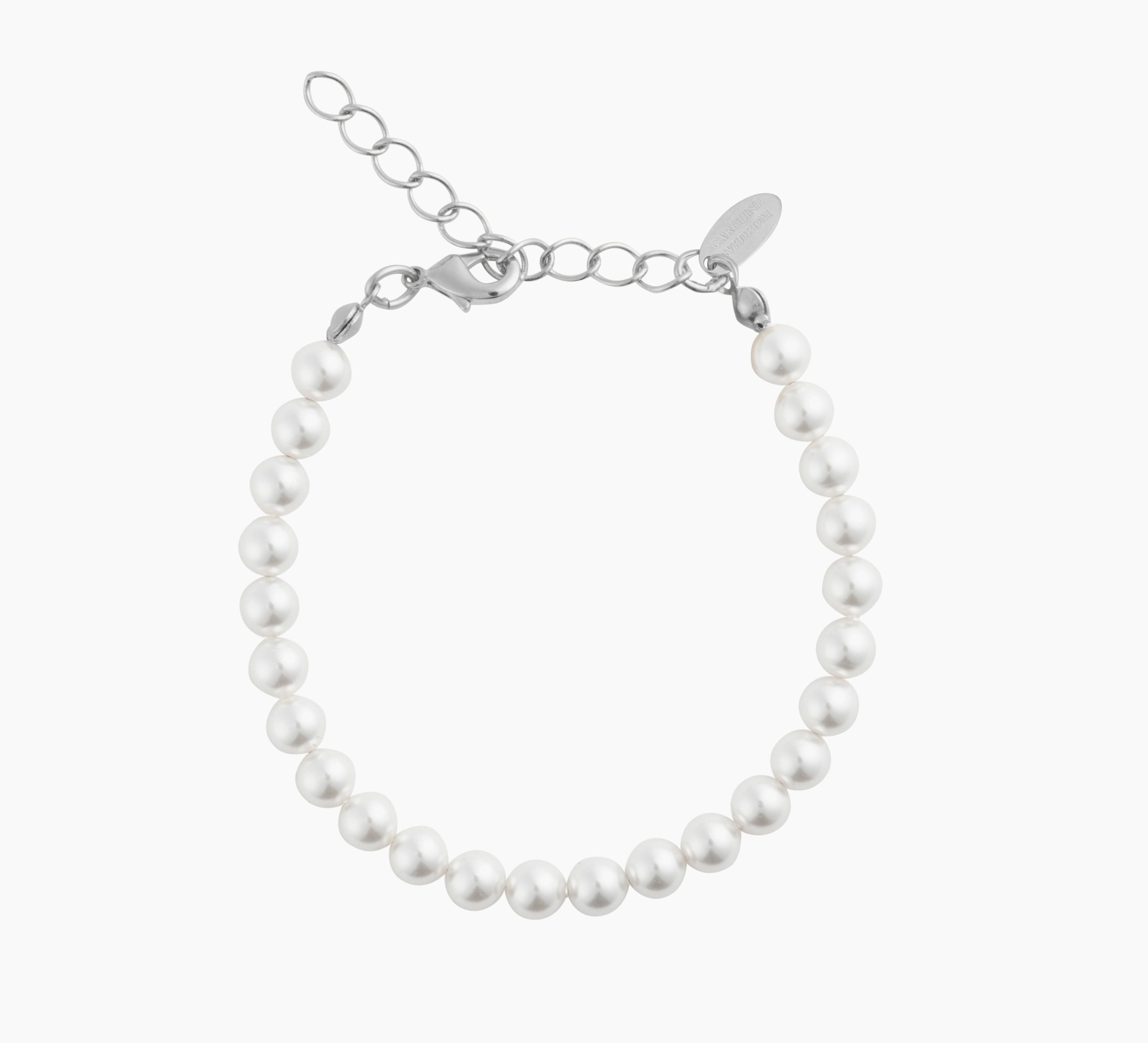 Caroline Svedbom - Pearl Bracelet Pearl Rhodium