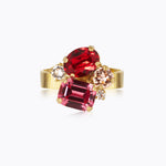 Caroline Svedbom - Petite Carolina Ring Scarlet Combo Gold