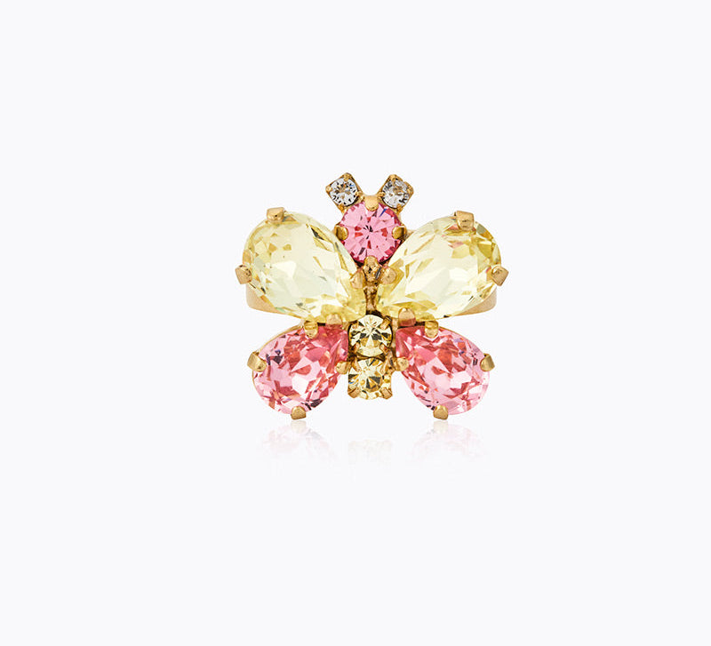 Caroline Svedbom - Butterfly Ring Jonquil Light Rose Gold