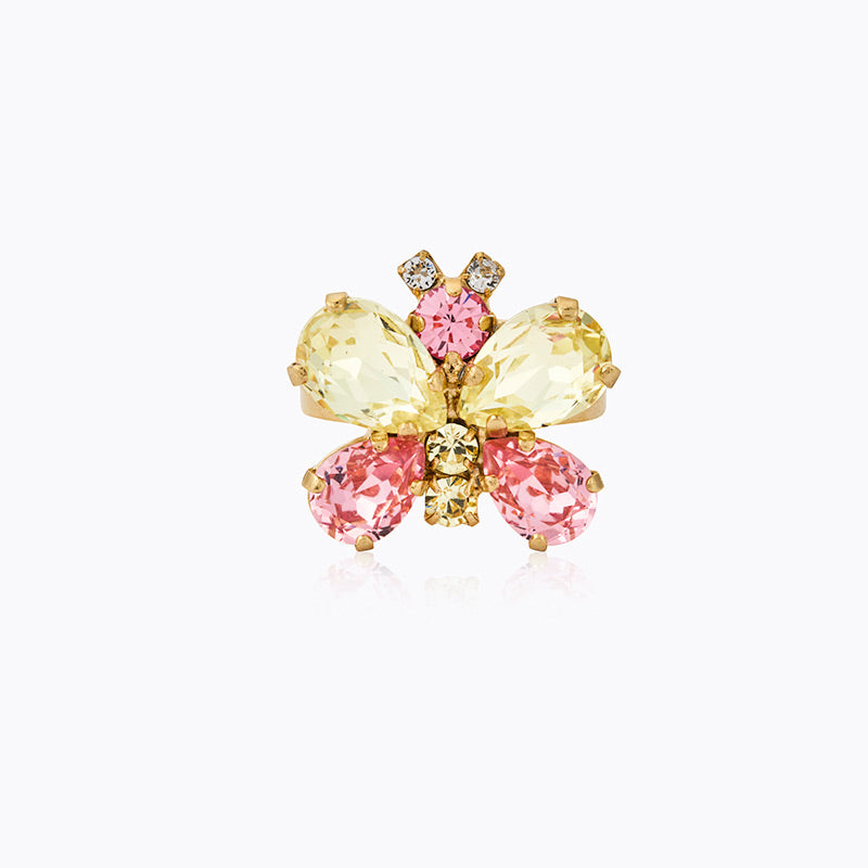 Caroline Svedbom - Butterfly Ring Jonquil Light Rose Gold