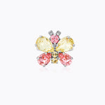 Caroline Svedbom - Butterfly Ring Jonquil Light Rose Rhodium