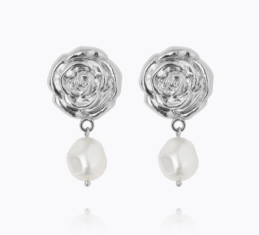 Caroline Svedbom - Rosita Pearl Earrings Pearl Rhodium