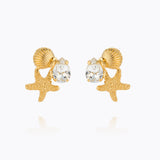 Caroline Svedbom - Seascape Earrings Crystal Gold