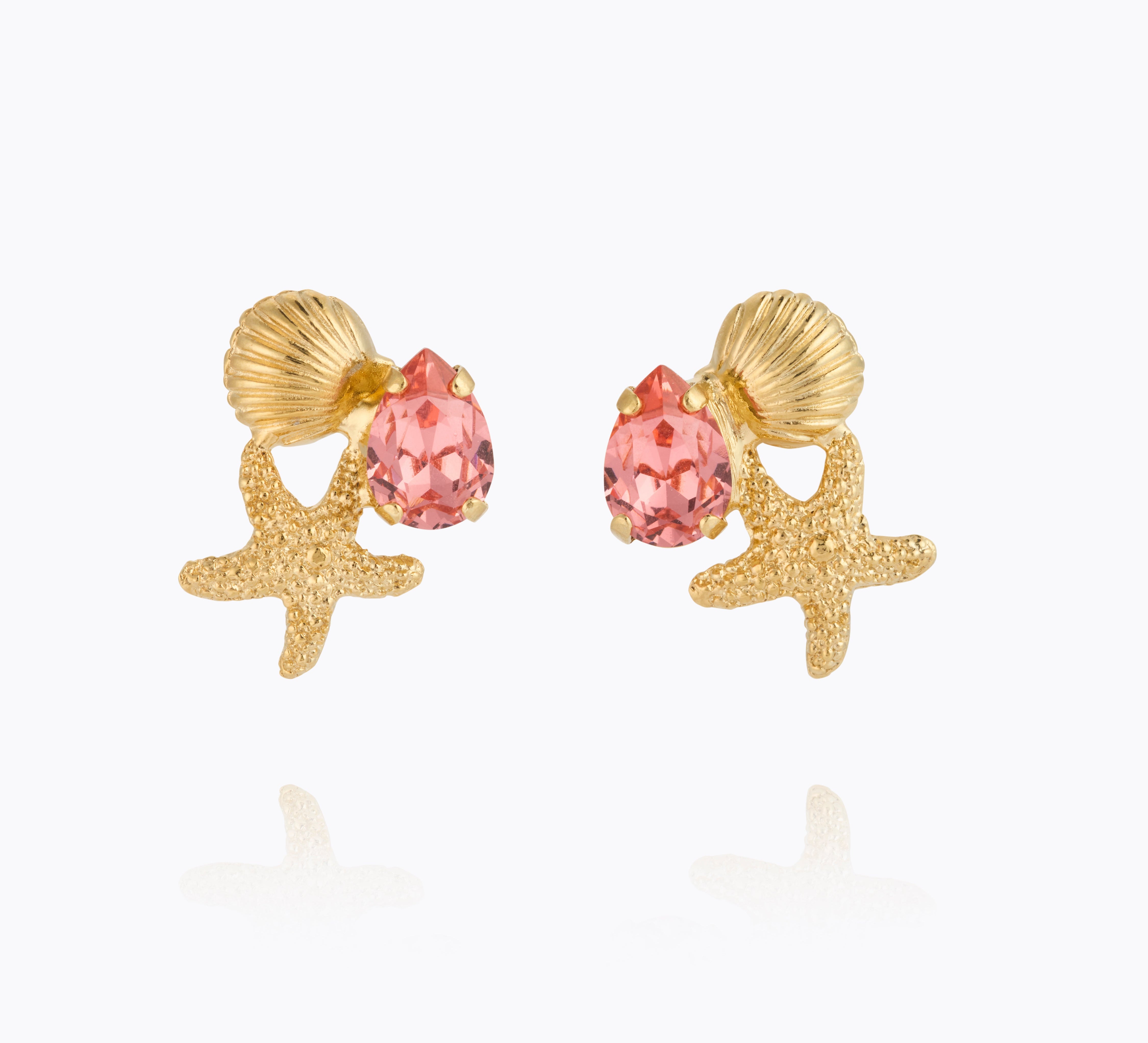 Caroline Svedbom - Seascape Earrings Rose Peach Gold