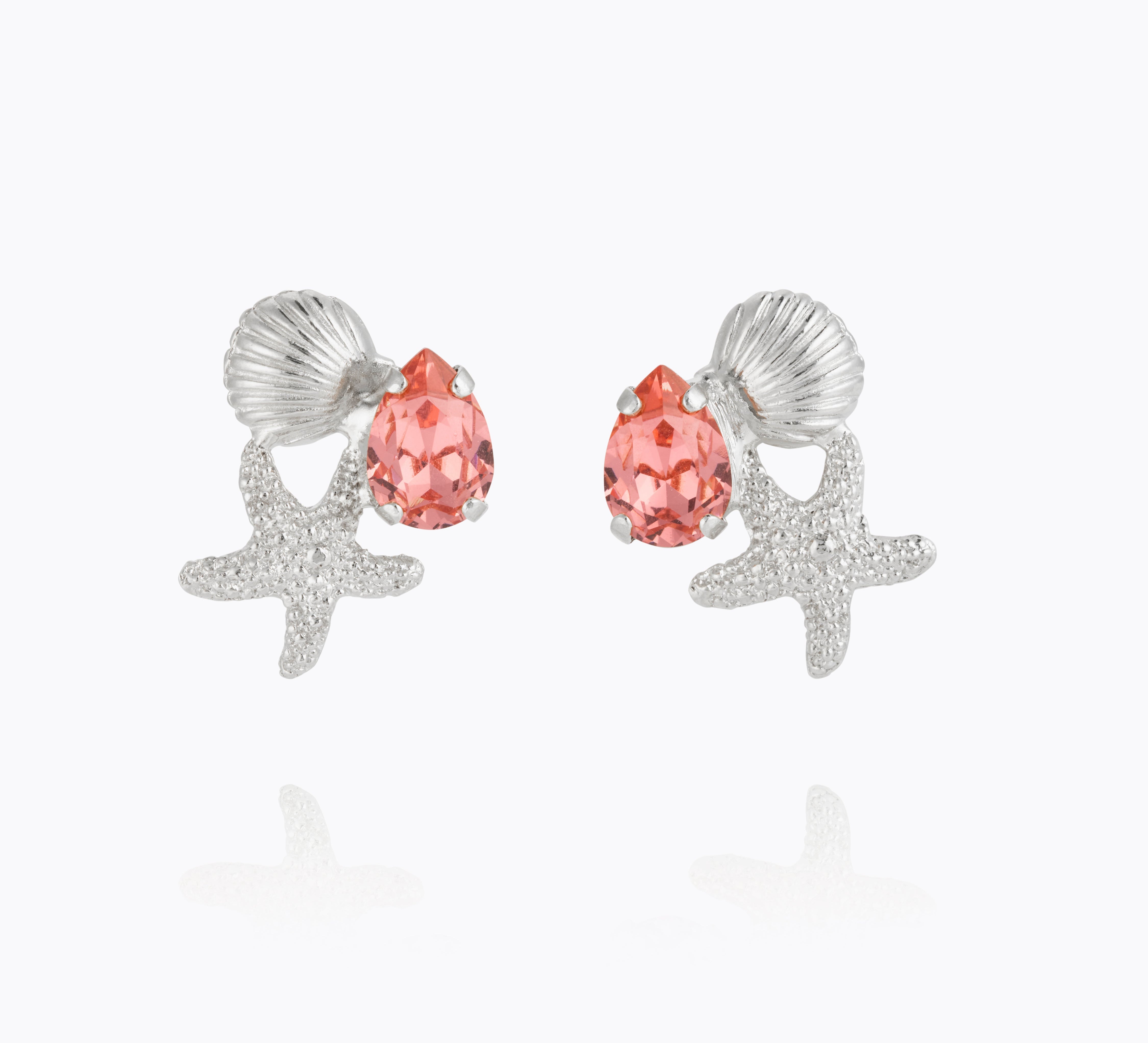 Caroline Svedbom - Seascape Earrings Rose Peach Rhodium