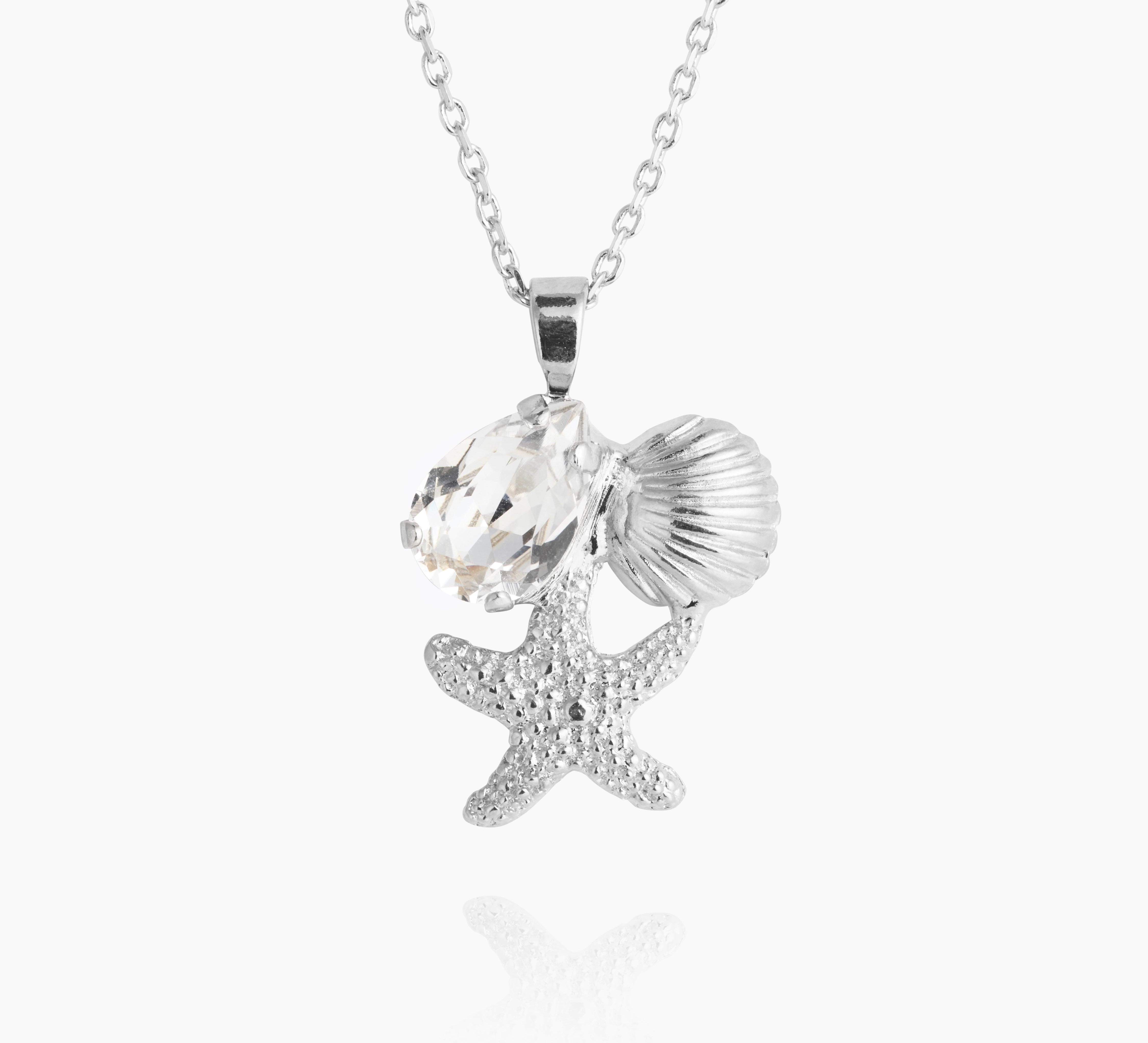 Caroline Svedbom - Seascape Necklace Crystal Rhodium