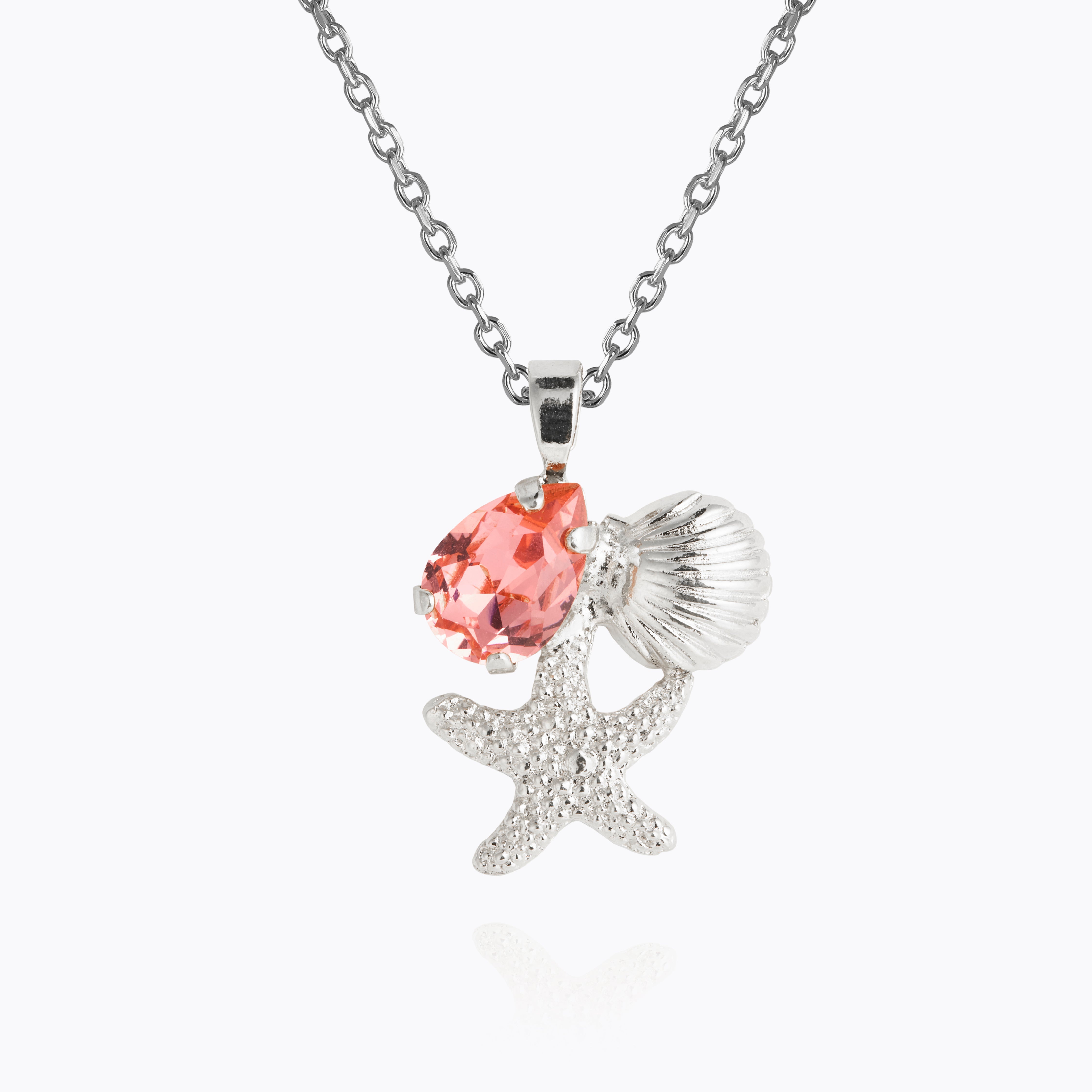 Caroline Svedbom - Seascape Necklace Rose Peach Rhodium
