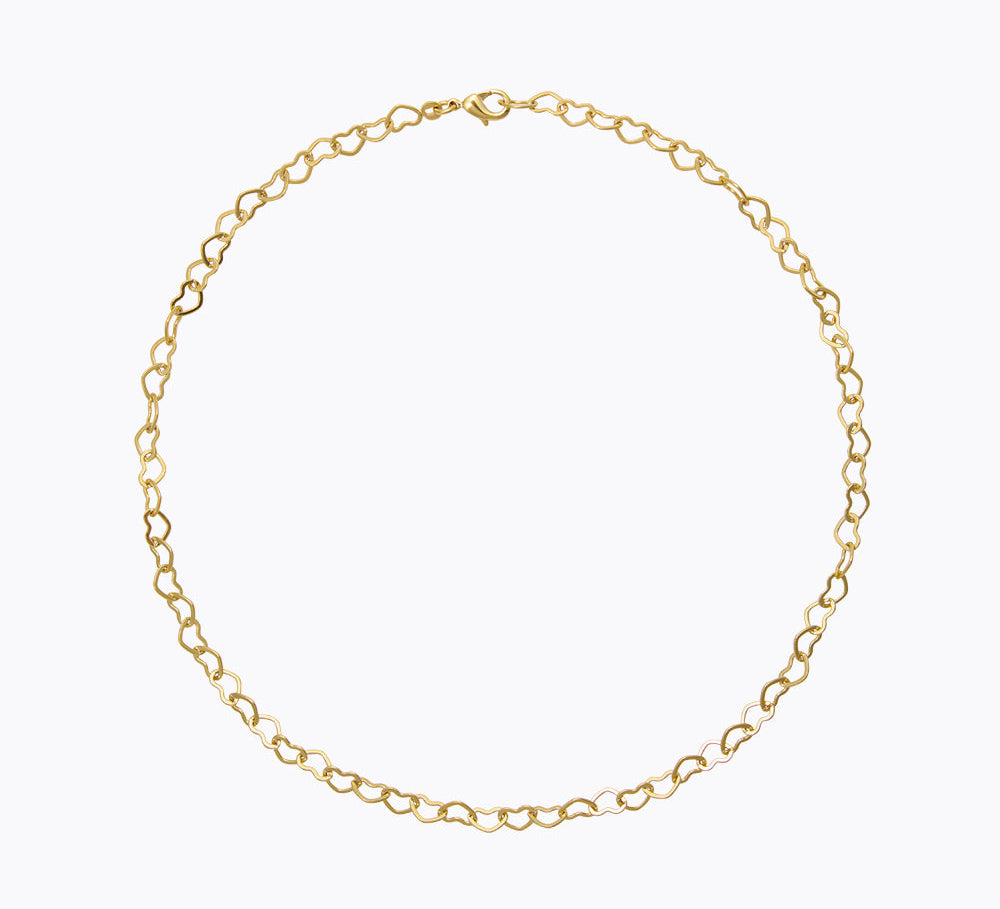 Caroline Svedbom - Heart Chain Necklace Gold Gold