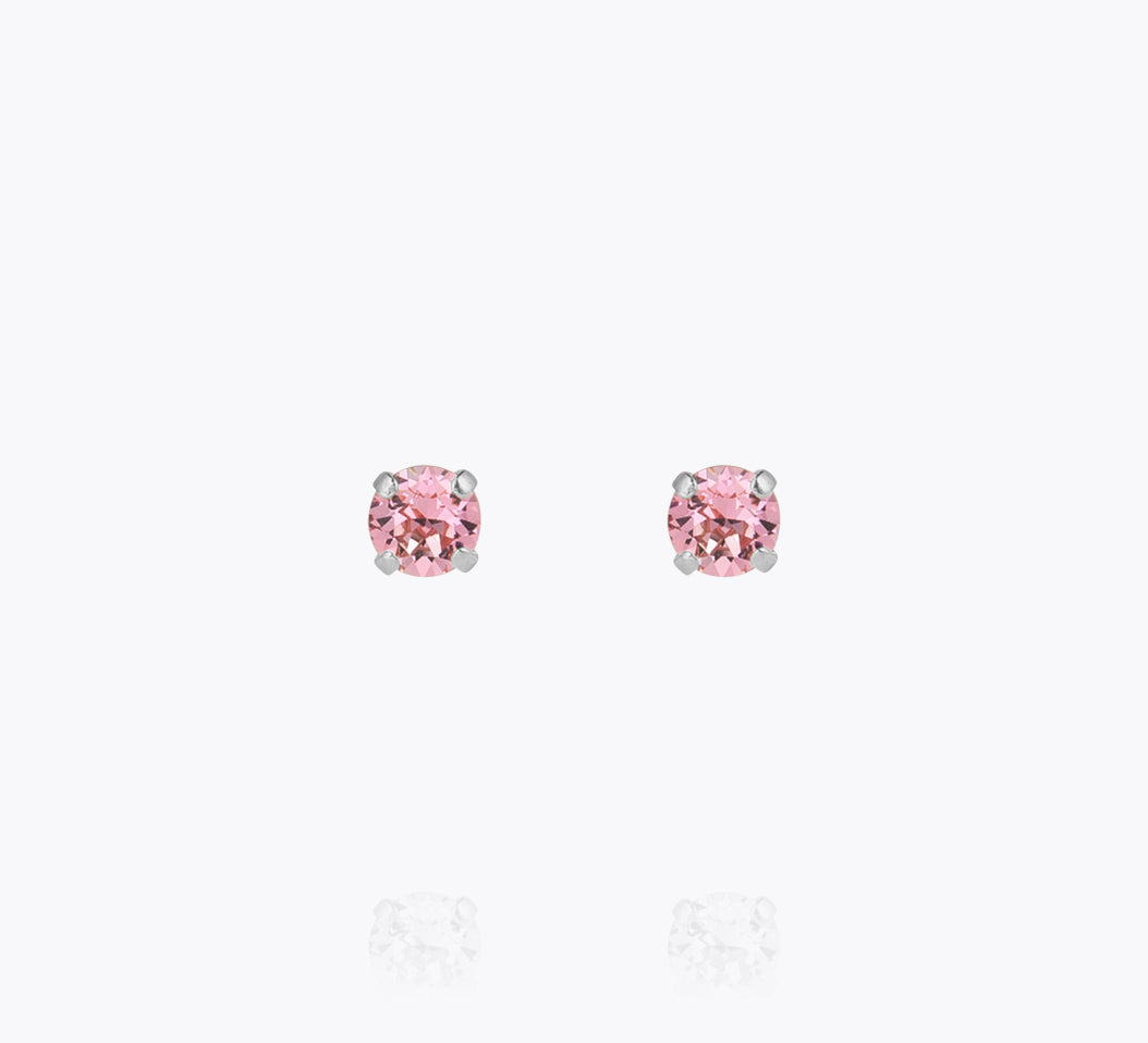 Caroline Svedbom - Mini Stud Earrings Light Rose Rhodium