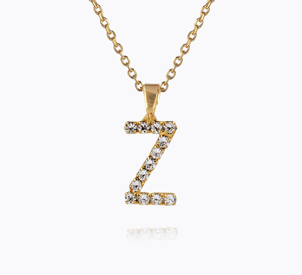 Caroline Svedbom - Mini Letter Necklace Letter Z Gold