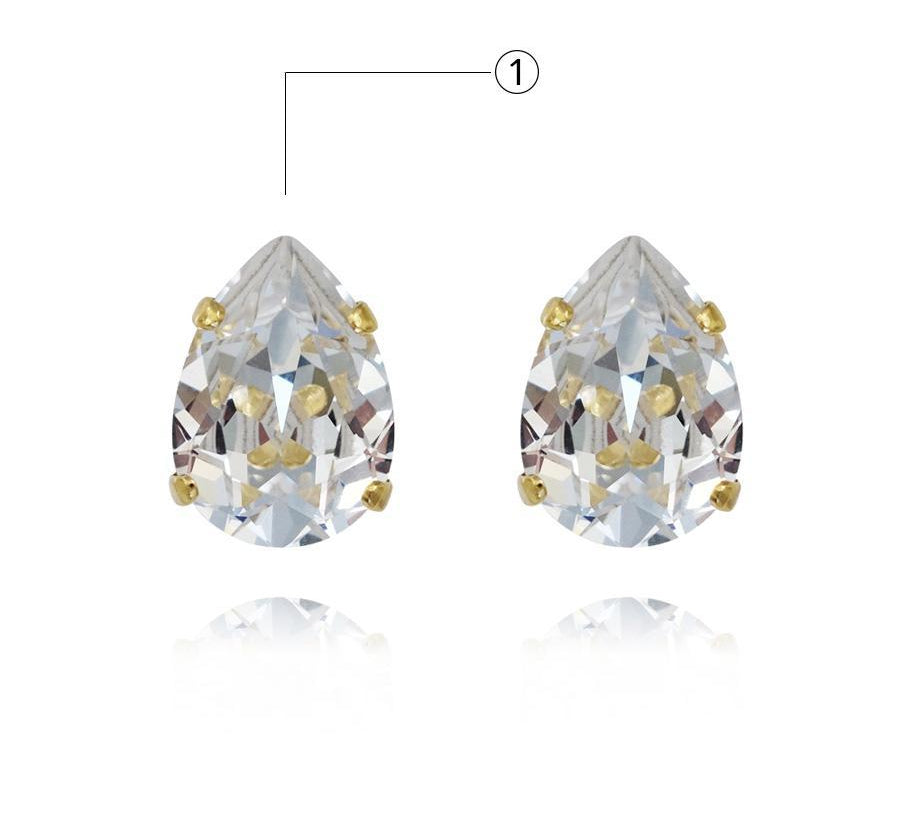 18K Gold plated Earrings with swarovski crystals