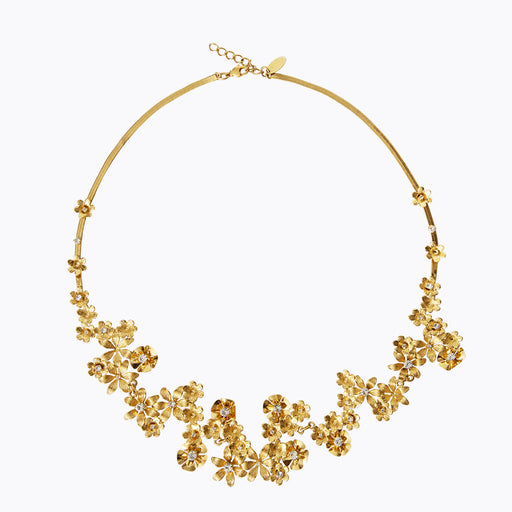Caroline Svedbom - Laurel Necklace Crystal Gold