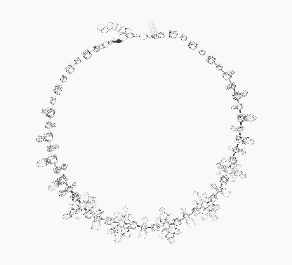 La Vie En Rose Necklace / Pearl + Crystal